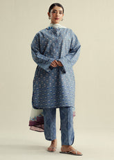 3-PC Unstitched Digital Printed Chiffon Coco By Zara Shahjahan | Willow-10B